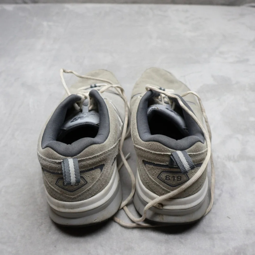 New Balance Mens 13 4E 619 Sneakers Grey Suede Leather Walking Cross Training